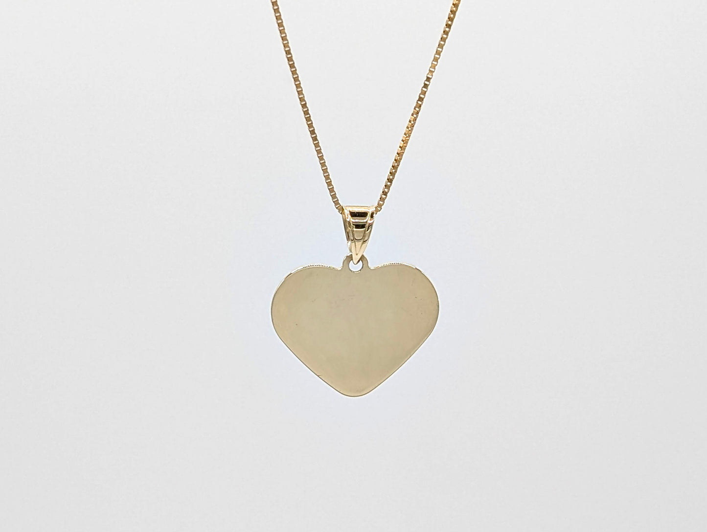 14ct Yellow Gold Heart Pendant Necklace