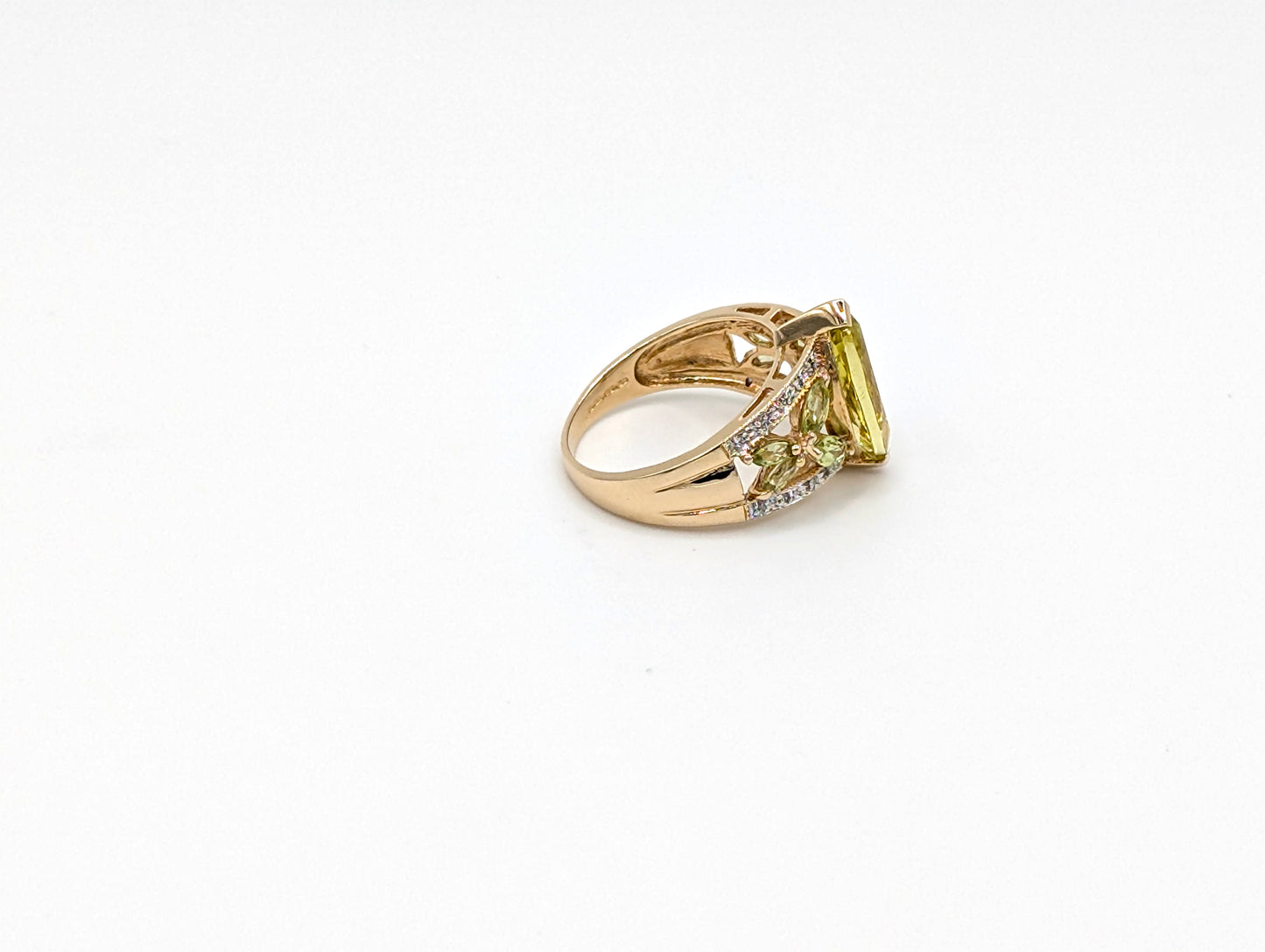 14ct Yellow Gold CZ Ring